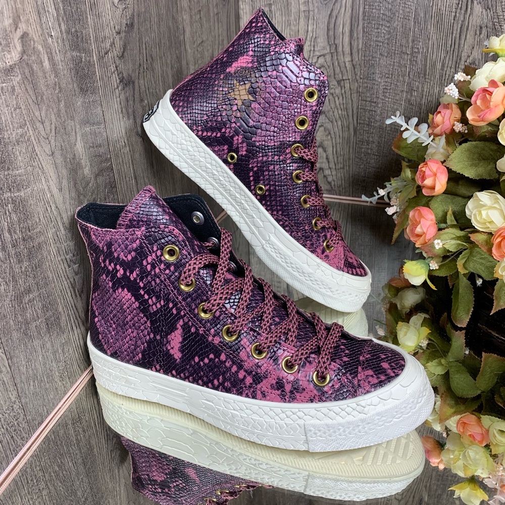 💕NWT Converse CHUCK 70 Hi shoes vintage wine/blac - Picture 6 of 8